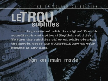 Amazon.com: Le Trou Blu-Ray Bonus : Movies & TV